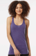 Tultex S190TC - Women's Slim Fit Poly-Rich Racerback Tank - Heather Purple