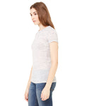 Women's Cotton/Polyester Tee - White Marble