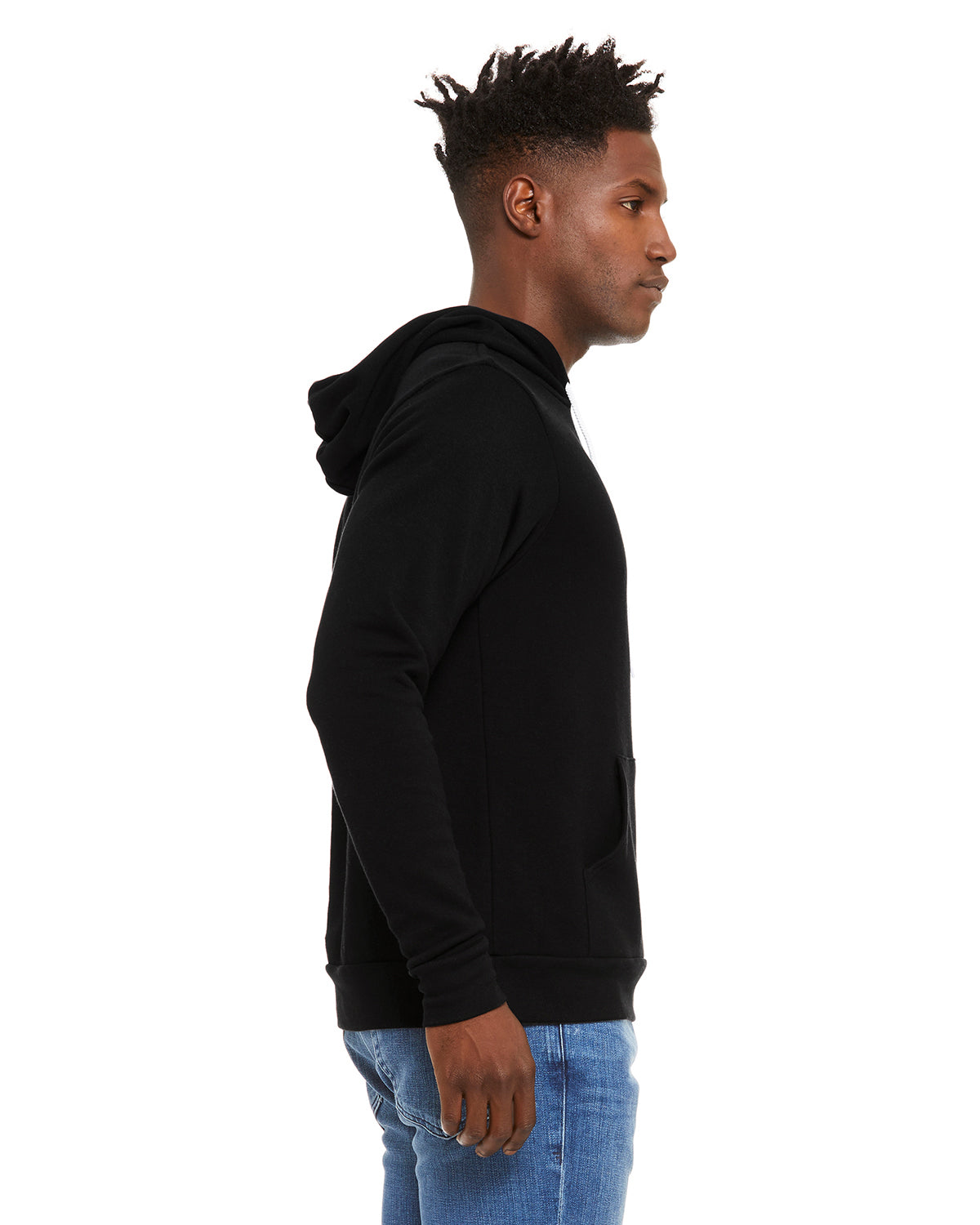 Unisex Sponge Fleece Pullover Hoodie - Dtg Black