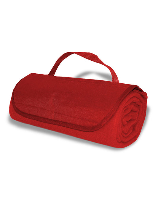 Fleece Roll Up Blanket - Red