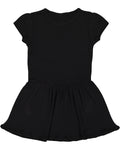 Toddler Baby Rib Dress - Black