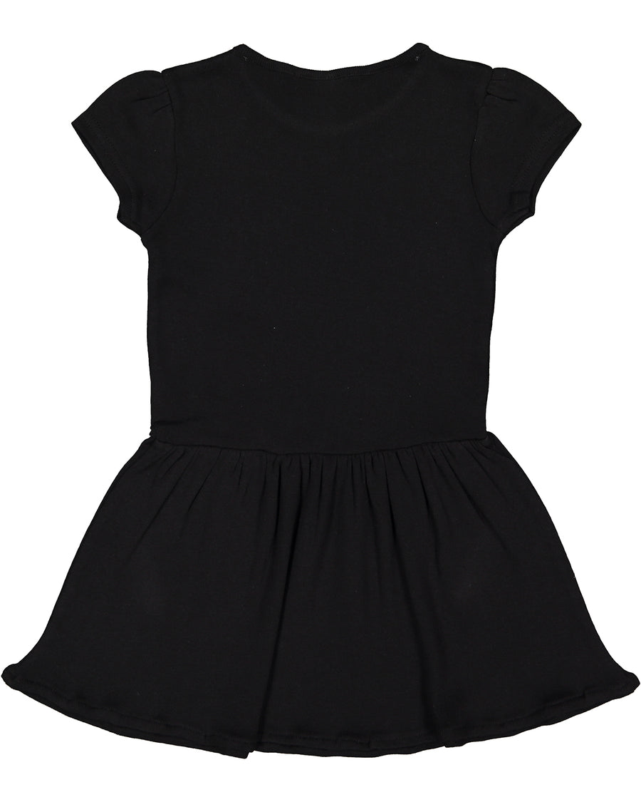 Toddler Baby Rib Dress - Black