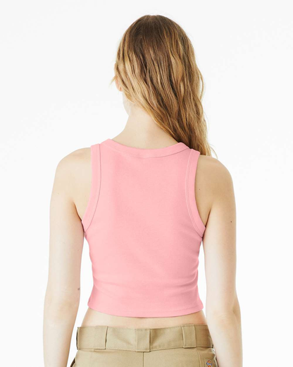 Women's Micro Ribbed Racerback Tank - Solid Pink Blend