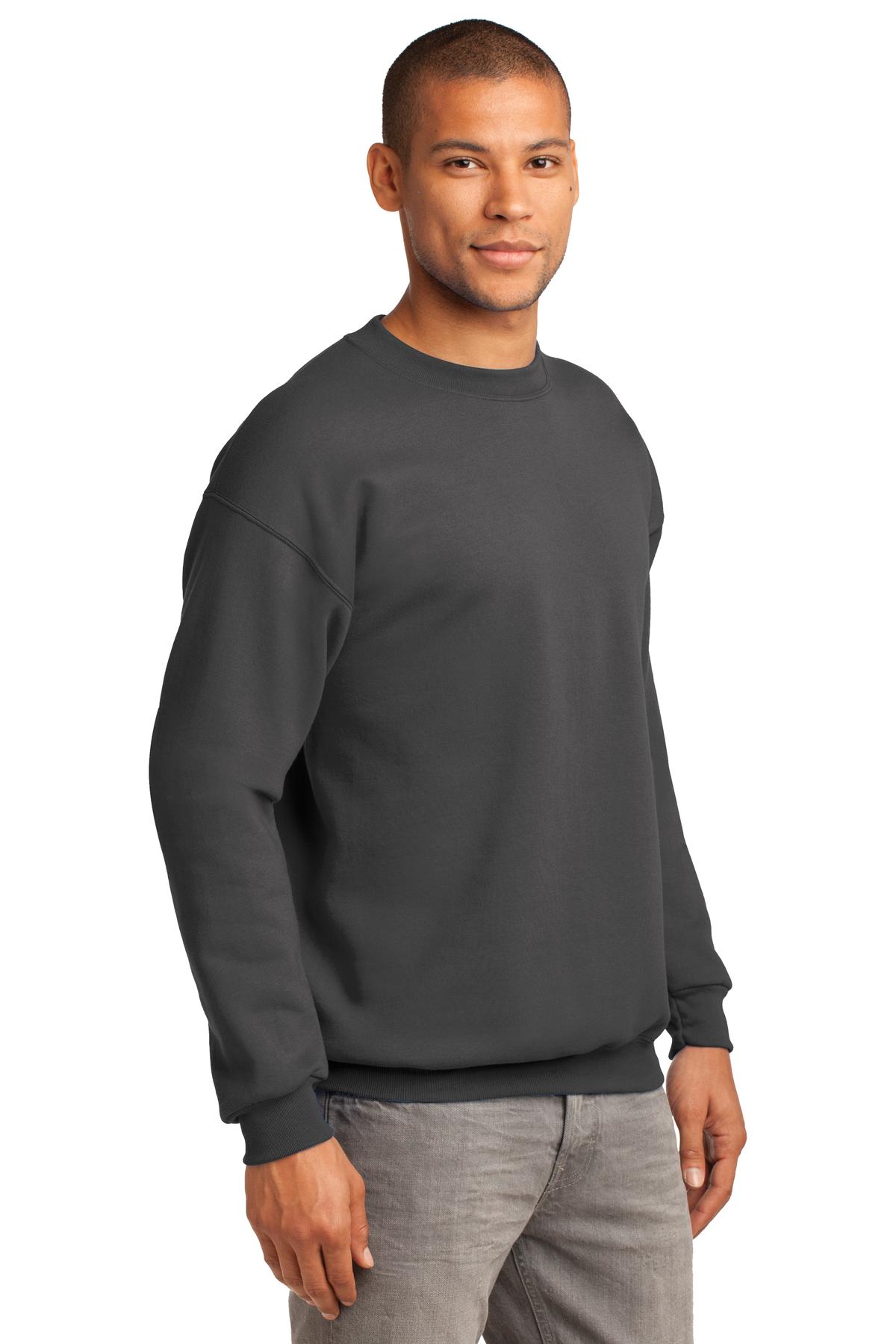 Unisex Tall Essential Fleece Crewneck Sweatshirt - Charcoal