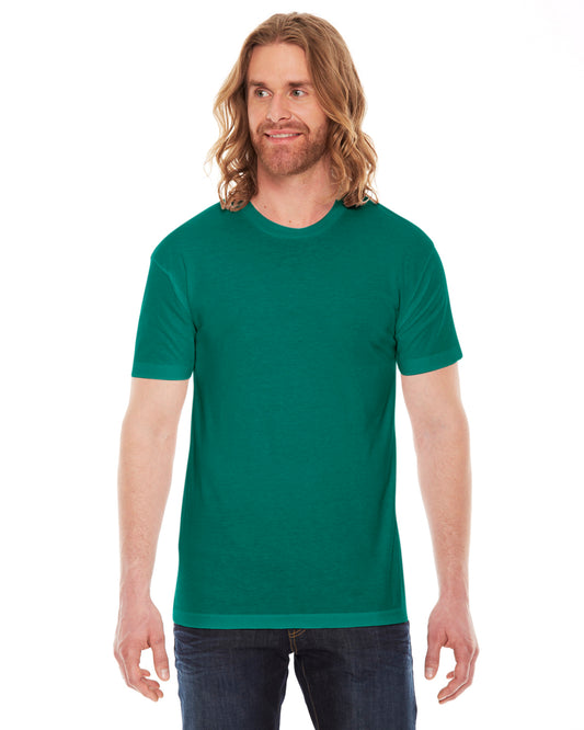 Unisex Poly-Cotton Short-Sleeve Crewneck - Evergreen
