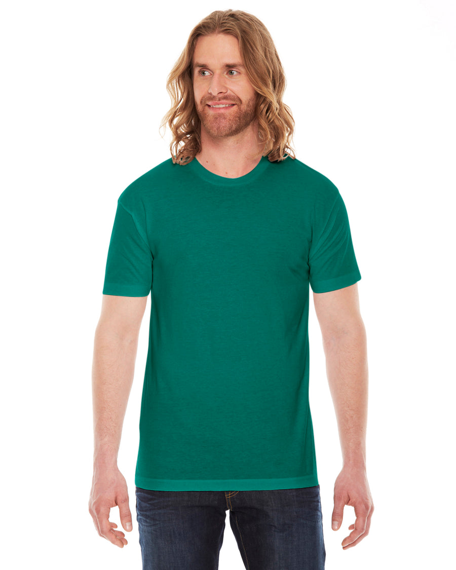 Unisex Poly-Cotton Short-Sleeve Crewneck - Evergreen