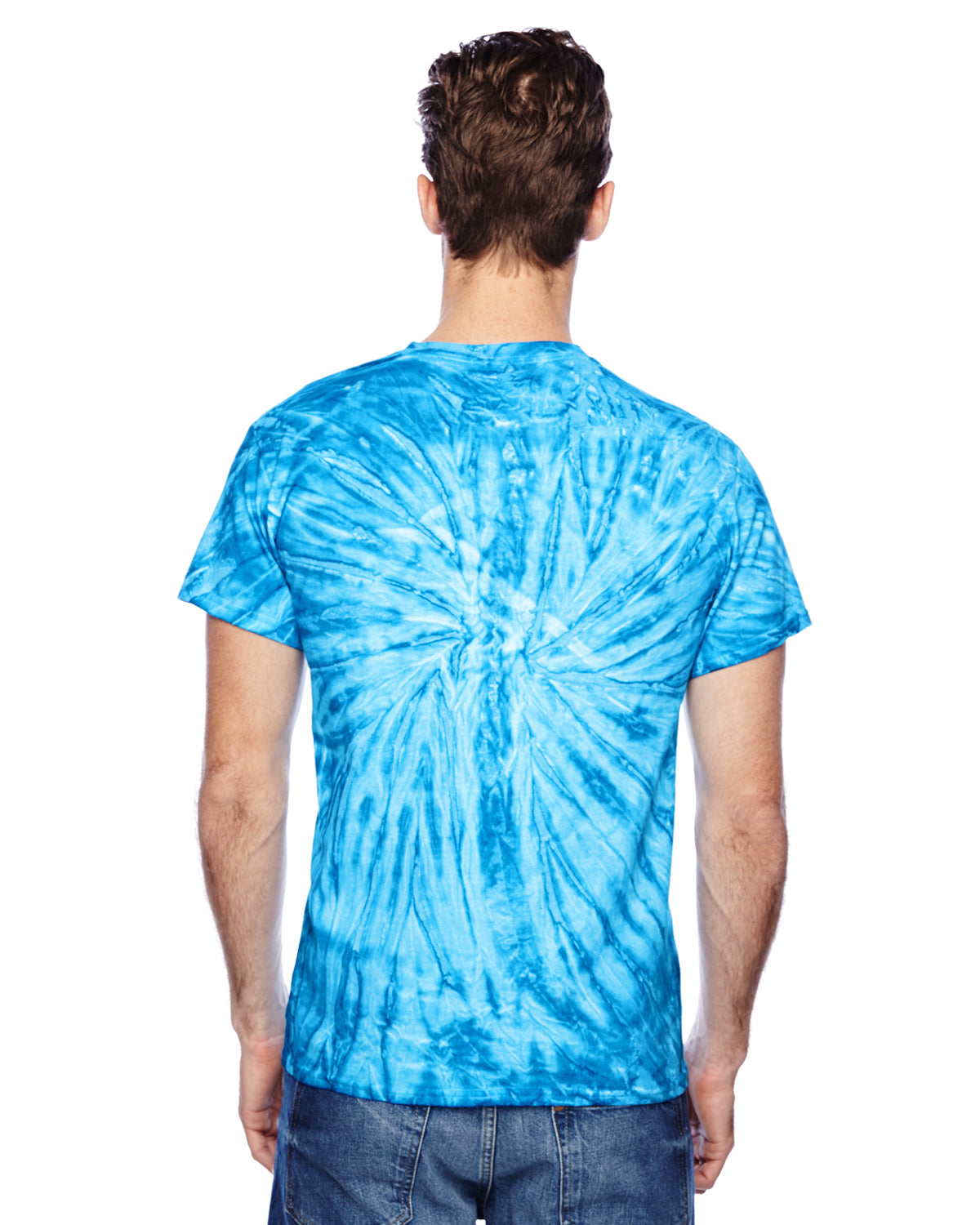 Unisex 100% Cotton Twist Tie-Dyed T-Shirt - Neon Blueberry