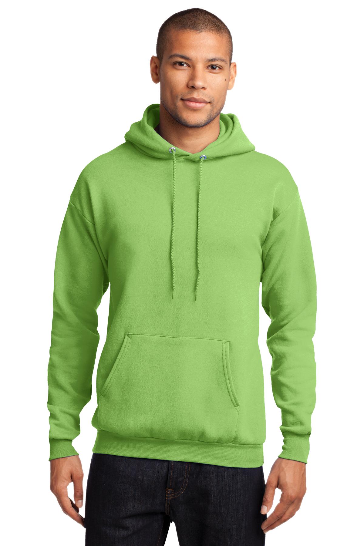 Unisex Core Fleece Pullover Hoodie - Lime