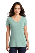 Women's Perfect Tri V-Neck Tee - Heather Dusty Sag