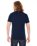 Unisex Poly-Cotton Short-Sleeve Crewneck - Navy