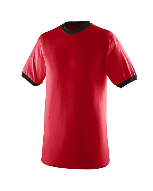 50/50 Ringer T-Shirt - Red / Black