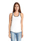 Next Level 1534 - Women's Ideal Colorblock Racerback Tank - White / Black