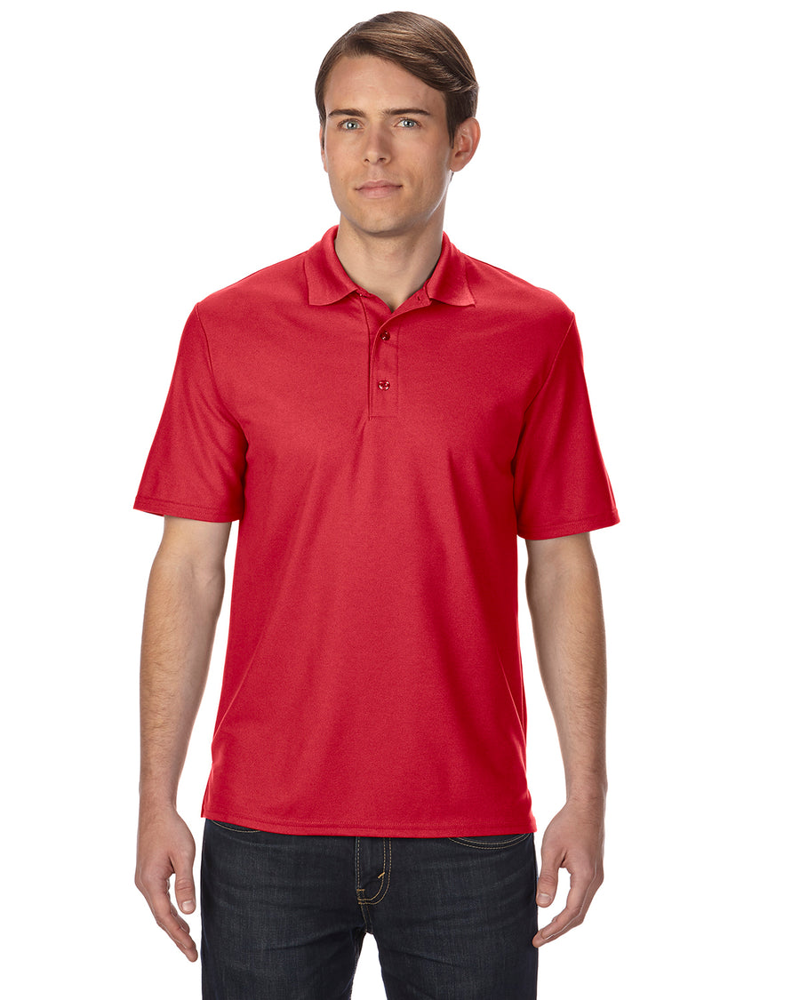 Unisex Performance® Double Piqué Polo - Red