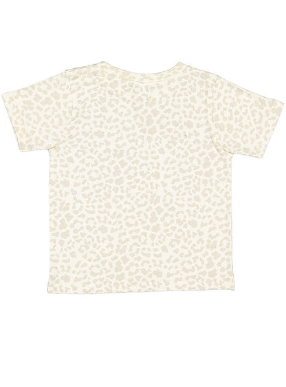 Toddler Fine Jersey T-Shirt - Natural Leopard