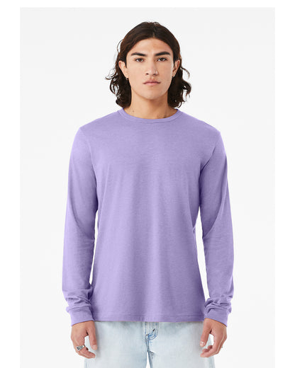 Unisex Jersey Long-Sleeve T-Shirt - Heather Dark Lavnder