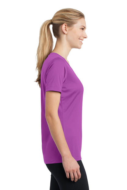 Women's PosiCharge Competitor V-Neck Tee - Pink Orchid