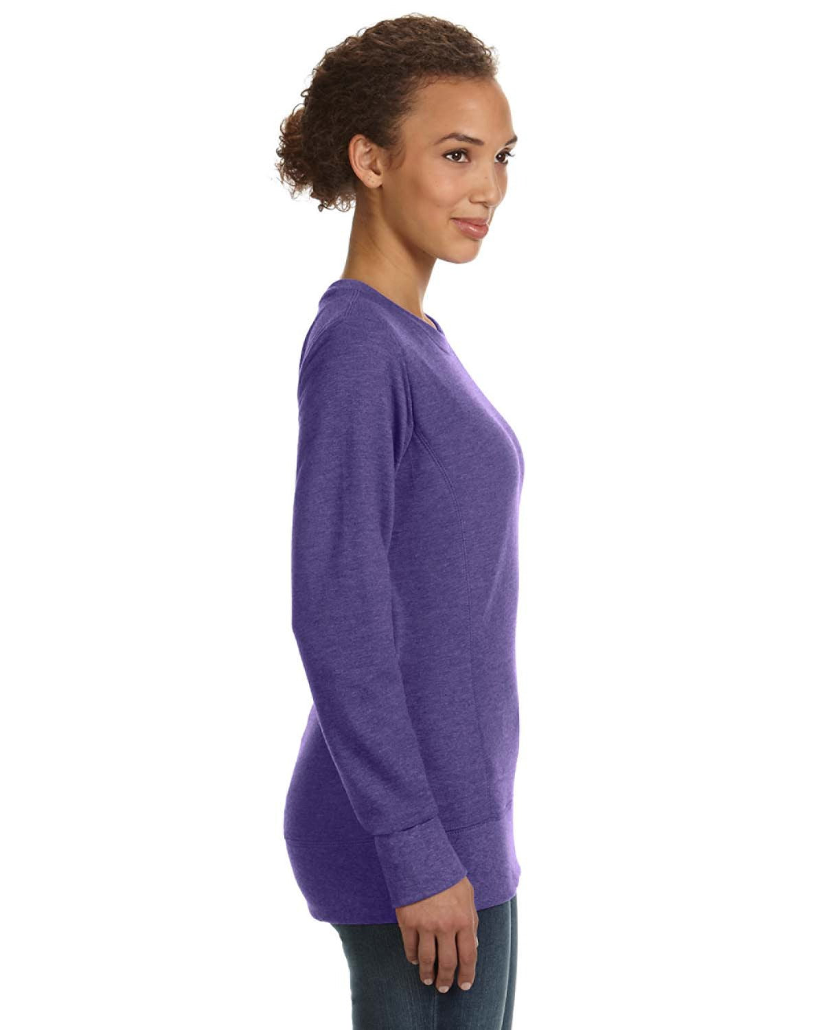Women's Mid-Scoop French Terry - Heather Purple