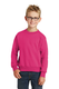 Port & Company PC90Y - Youth Core Fleece Crewneck Sweatshirt - Sangria