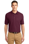 Unisex Silk Touch Polo - Burgundy