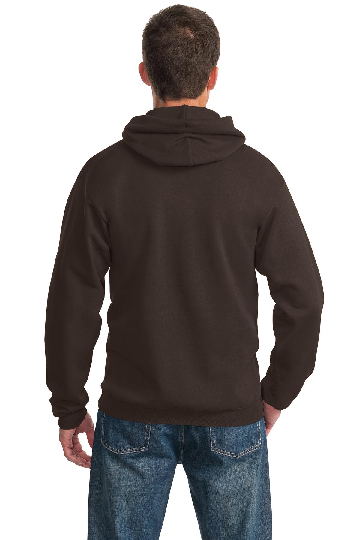 Unisex Essential Fleece Pullover Hoodie - Dark Chocolate Brown