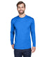UltraClub 8422 - Unisex Cool & Dry Sport Long-Sleeve Performance Interlock T-Shirt - Royal