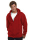 Bayside BA900 - Unisex 80% cotton/20% polyester Full-Zip Hoodie - Cardinal