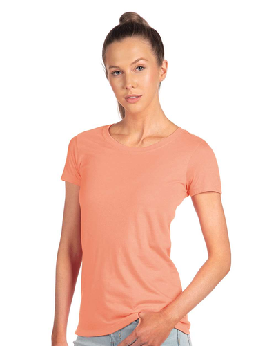 Women's 'Junior Fit' Ideal T-Shirt - Light Orange