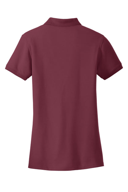 Women's Core Classic Pique Polo - Burgundy