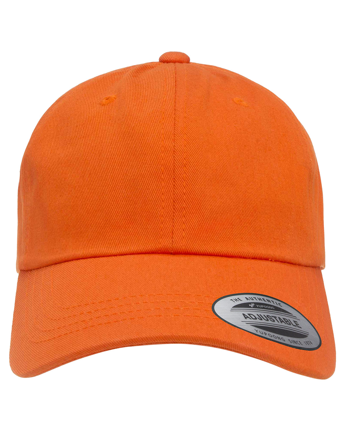 Unisex Low-Profile Cotton Twill Dad Cap - Orange