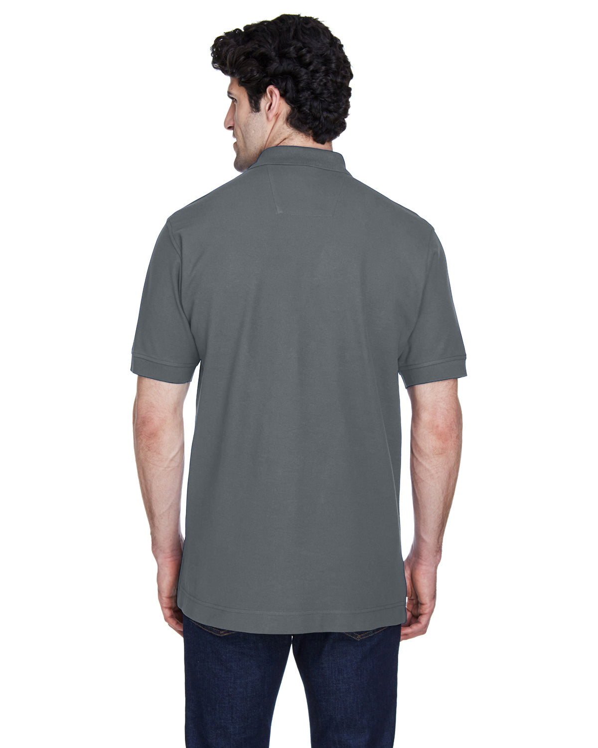 Men's Pima Piqué Short-Sleeve Polo - Graphite