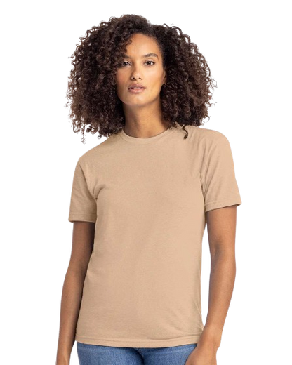 Unisex CVC Crewneck T-Shirt - Heather Tan