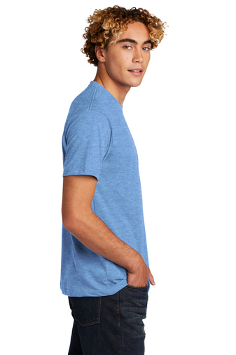 Unisex CVC Crewneck T-Shirt - Heather Columbia Blue