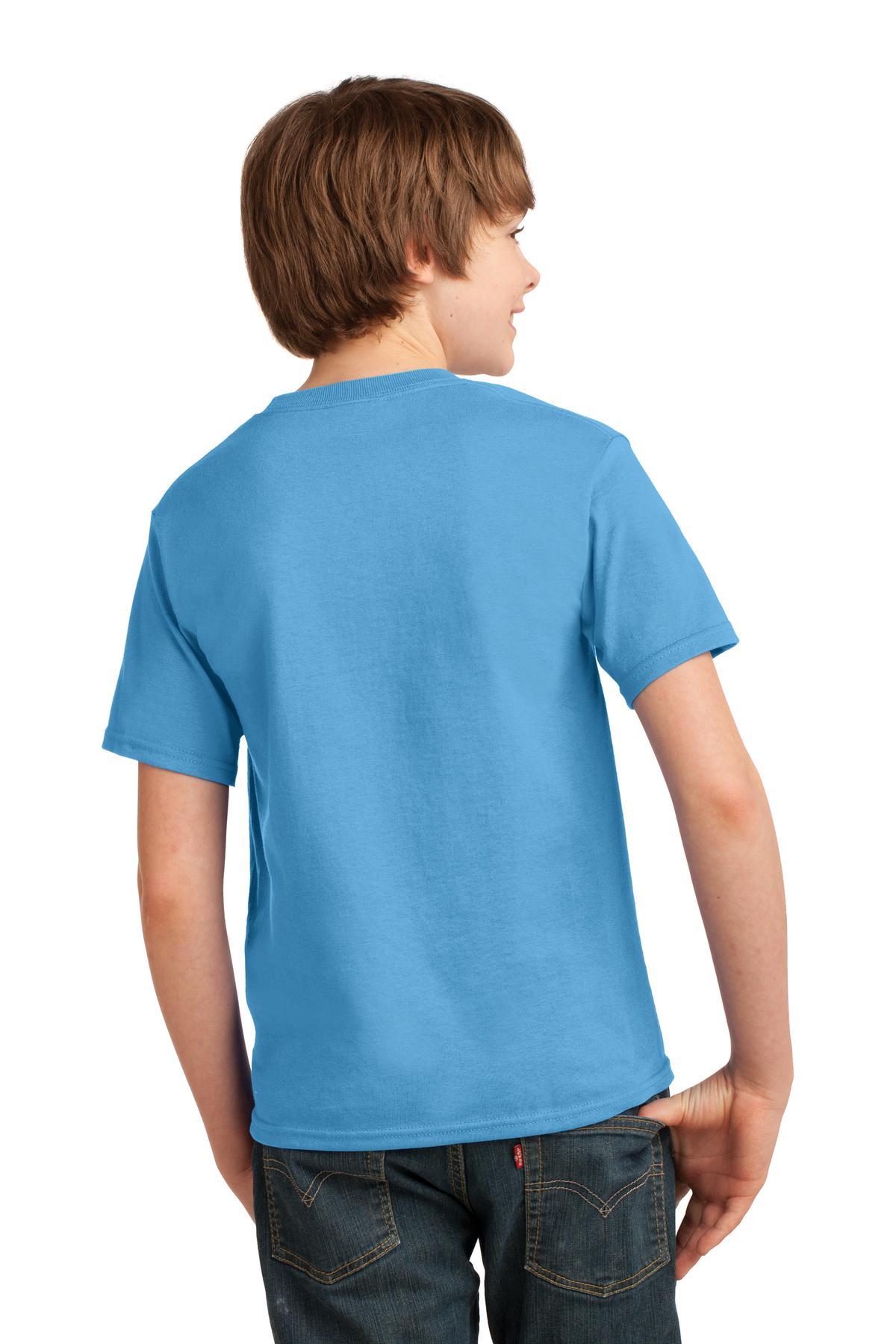 Youth Essential Tee - Aquatic Blue