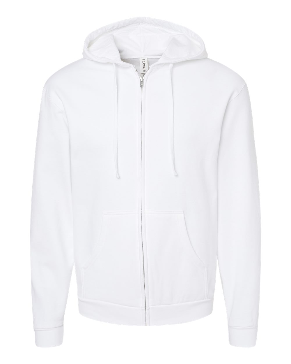 Unisex Fleece Zip Hoodie - White