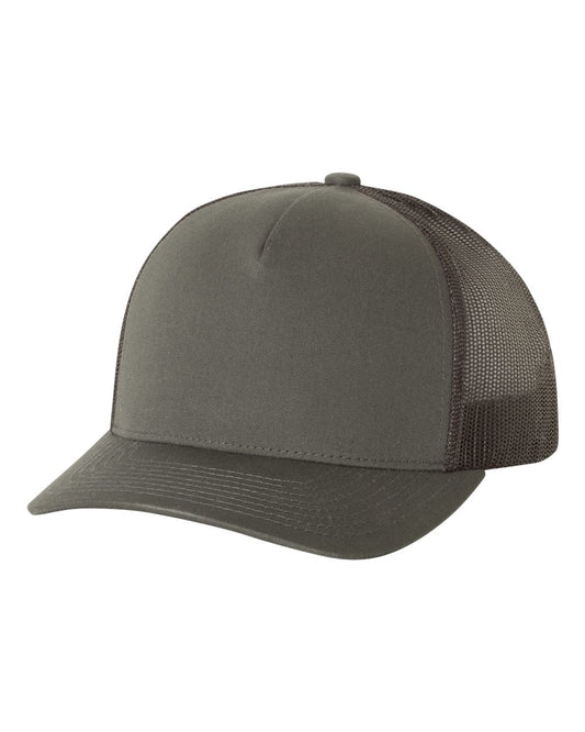 Unisex 5-Panel Retro Trucker Cap - Charcoal