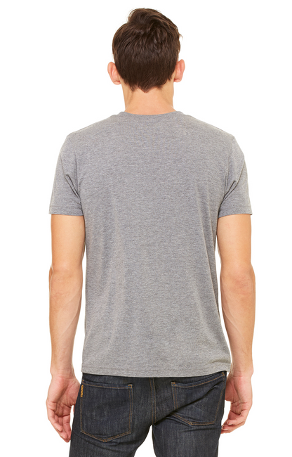 Men's Triblend Short-Sleeve Henley - Gray Triblend