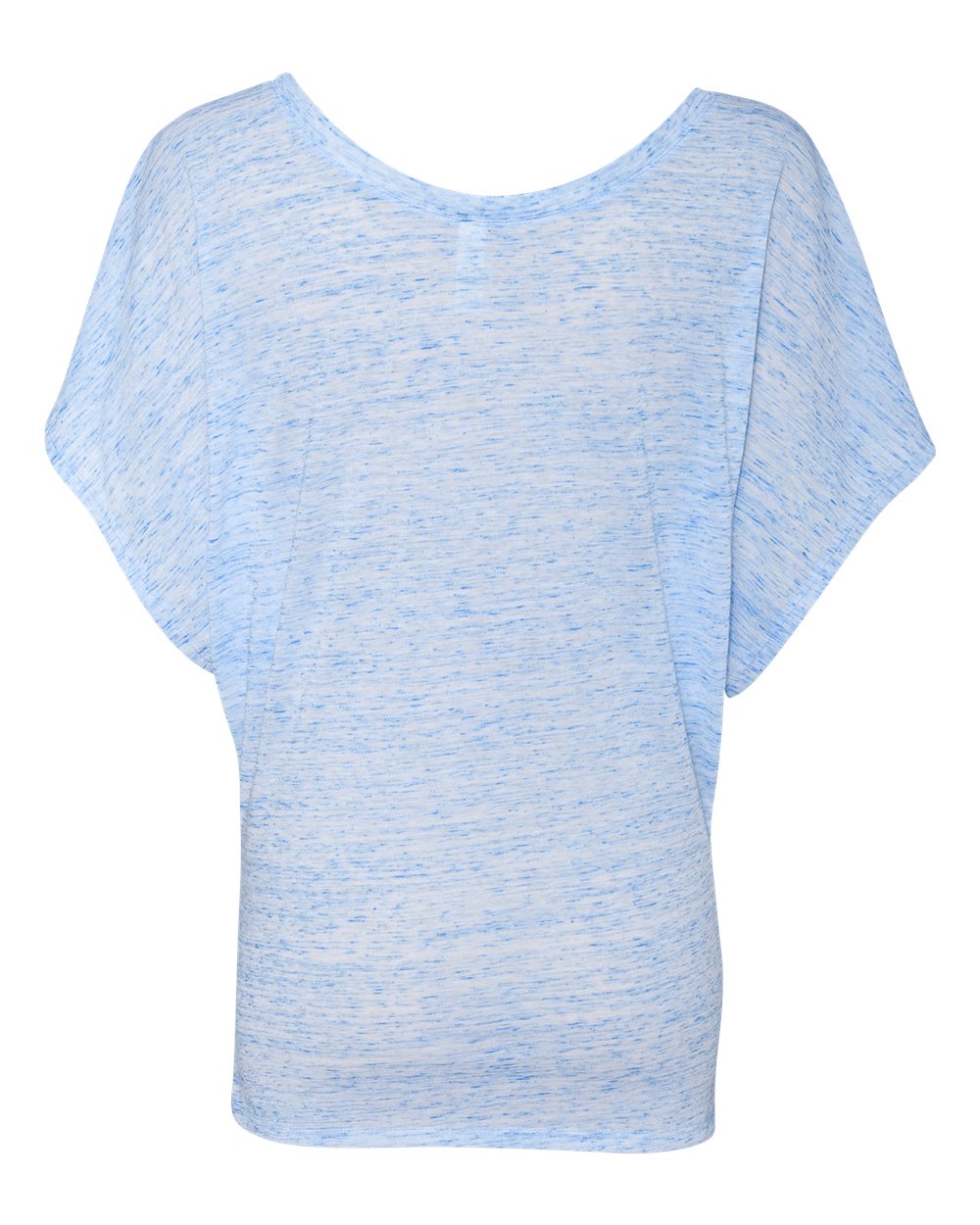 Women's Flowy Draped Sleeve Dolman T-Shirt - Blue Marble