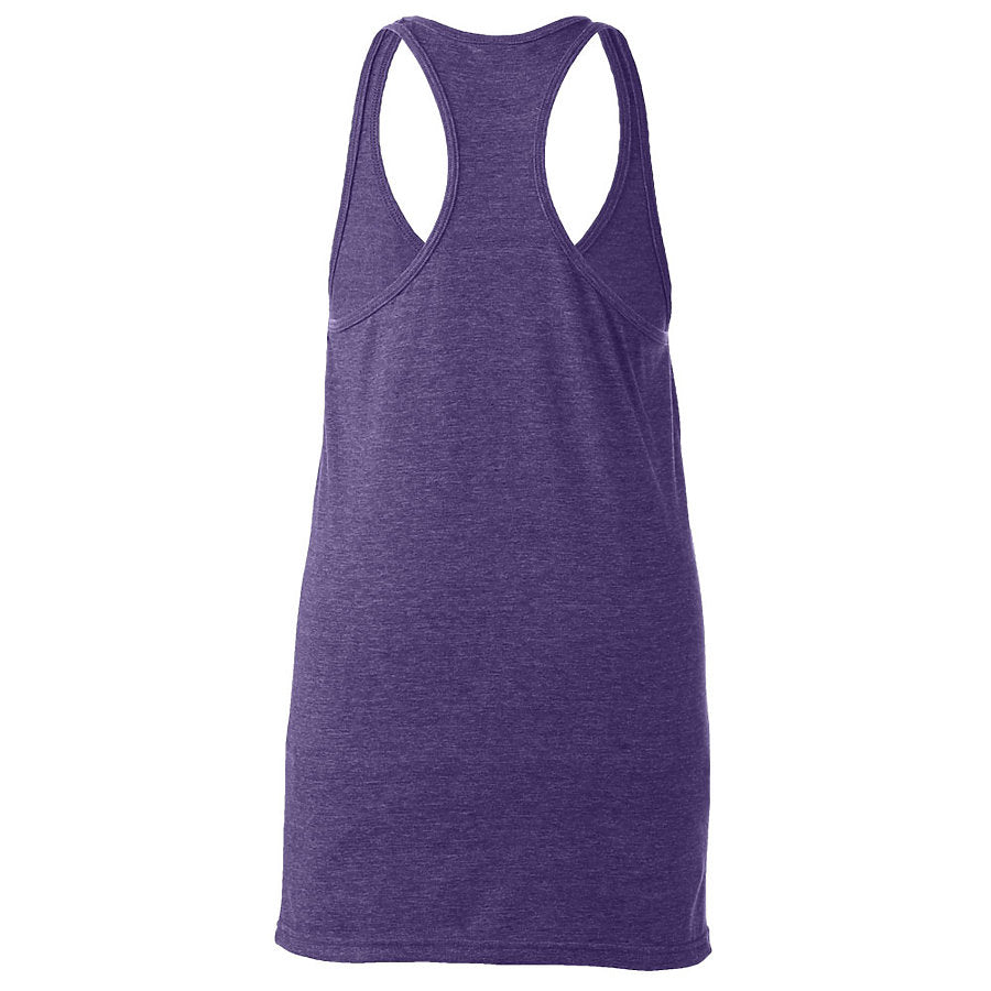 Women's Slim Fit Poly-Rich Racerback Tank - Heather Purple