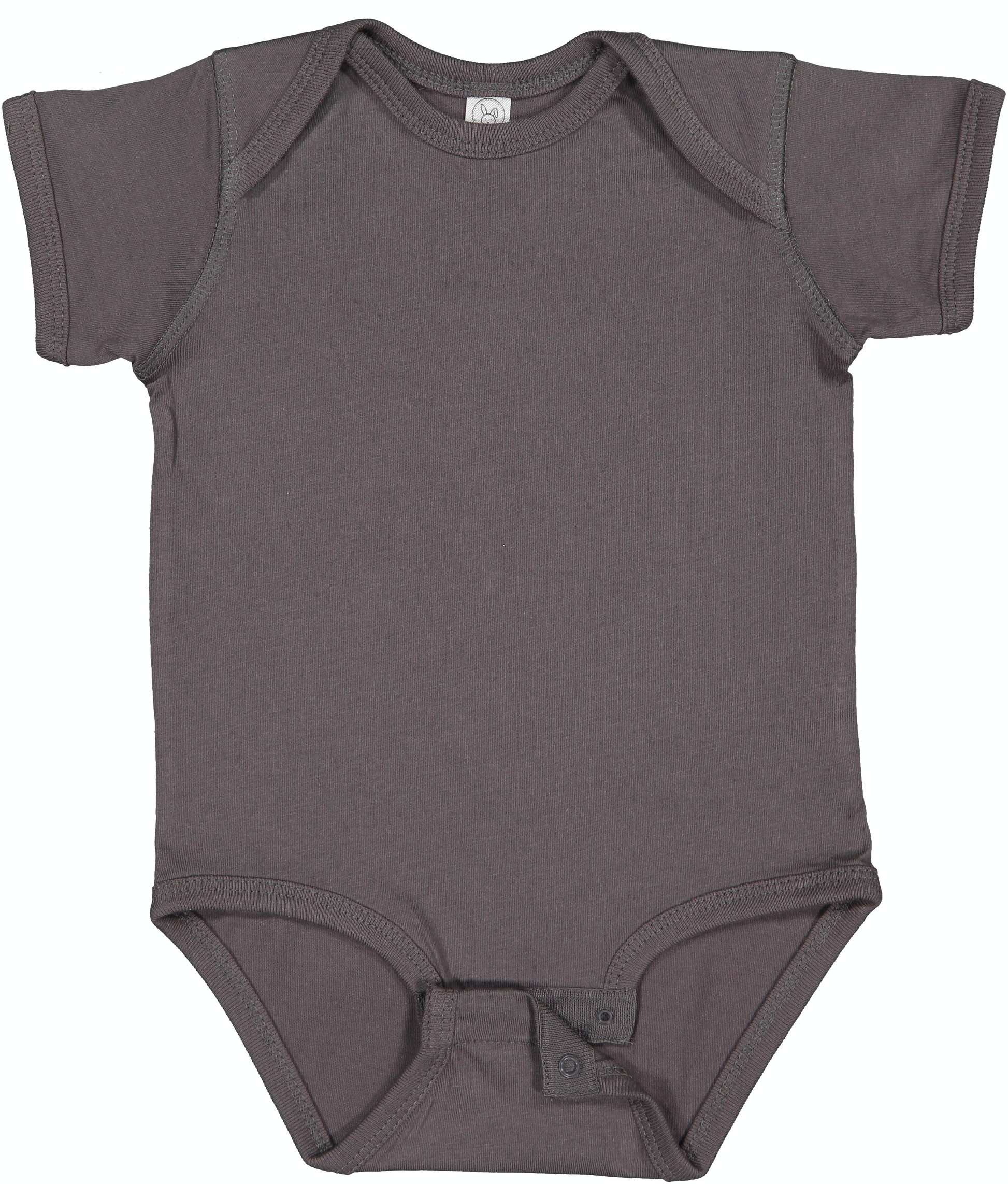 Infant Fine Jersey Bodysuit - Charcoal