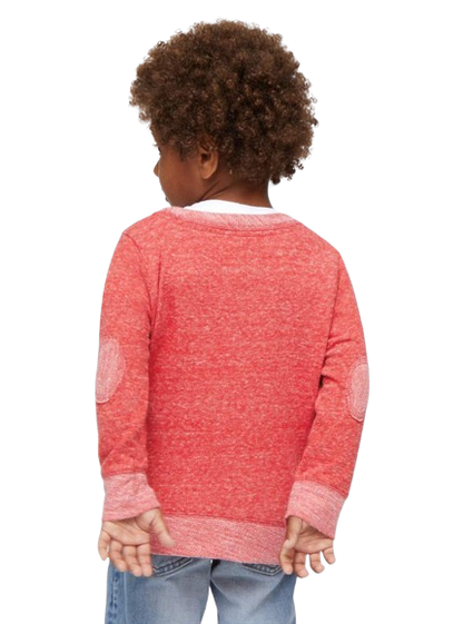 Toddler Harborside Melange French Terry Crew - Red Melange