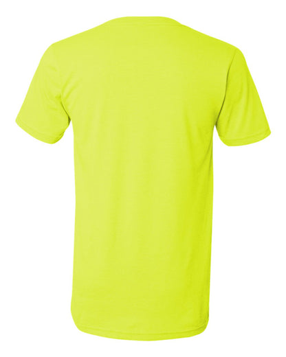 Unisex Jersey Short-Sleeve V-Neck T-Shirt - Neon Yellow