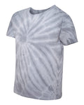 Youth Cyclone Vat-Dyed Pinwheel Short Sleeve T-Shirt - Silver