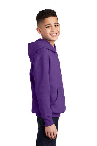 Youth Core Fleece Pullover Hoodie - Team Purple