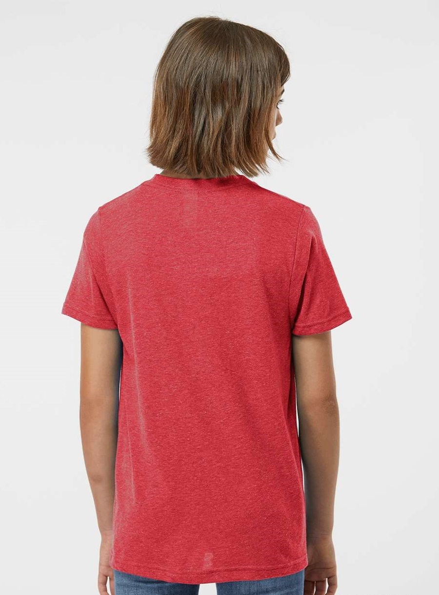 Youth Poly-Rich Tee - Heather Red