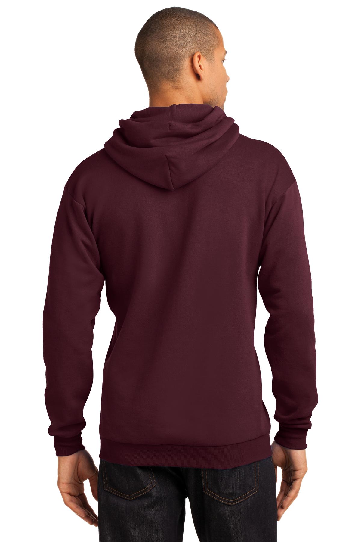 Unisex Core Fleece Pullover Hoodie - Maroon