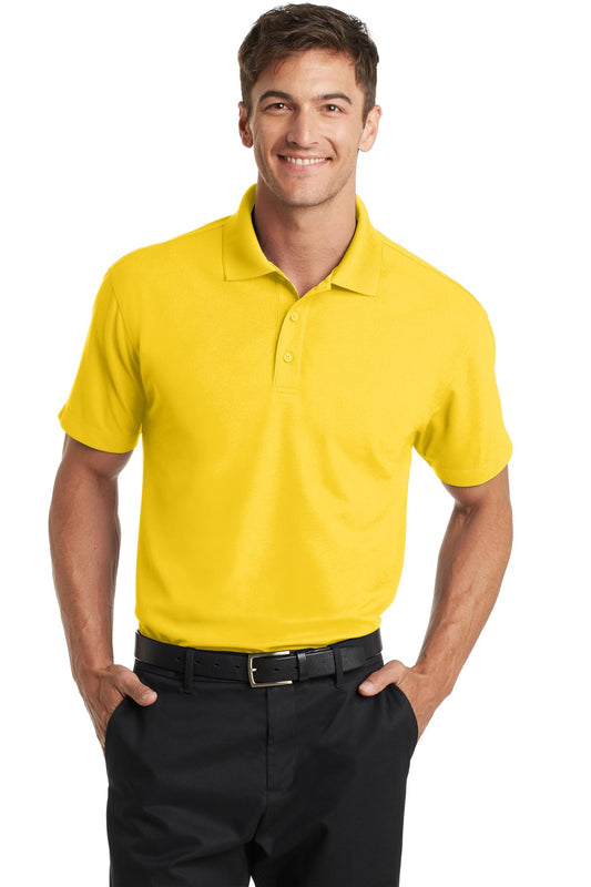 Unisex Dry Zone Grid Polo - Yellow