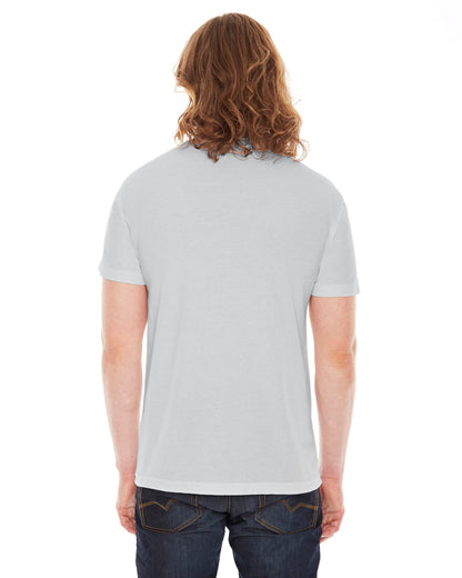 Unisex Poly-Cotton Short-Sleeve Crewneck - New Silver