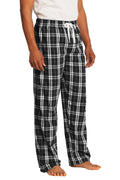 Unisex Flannel Plaid Pant - Black