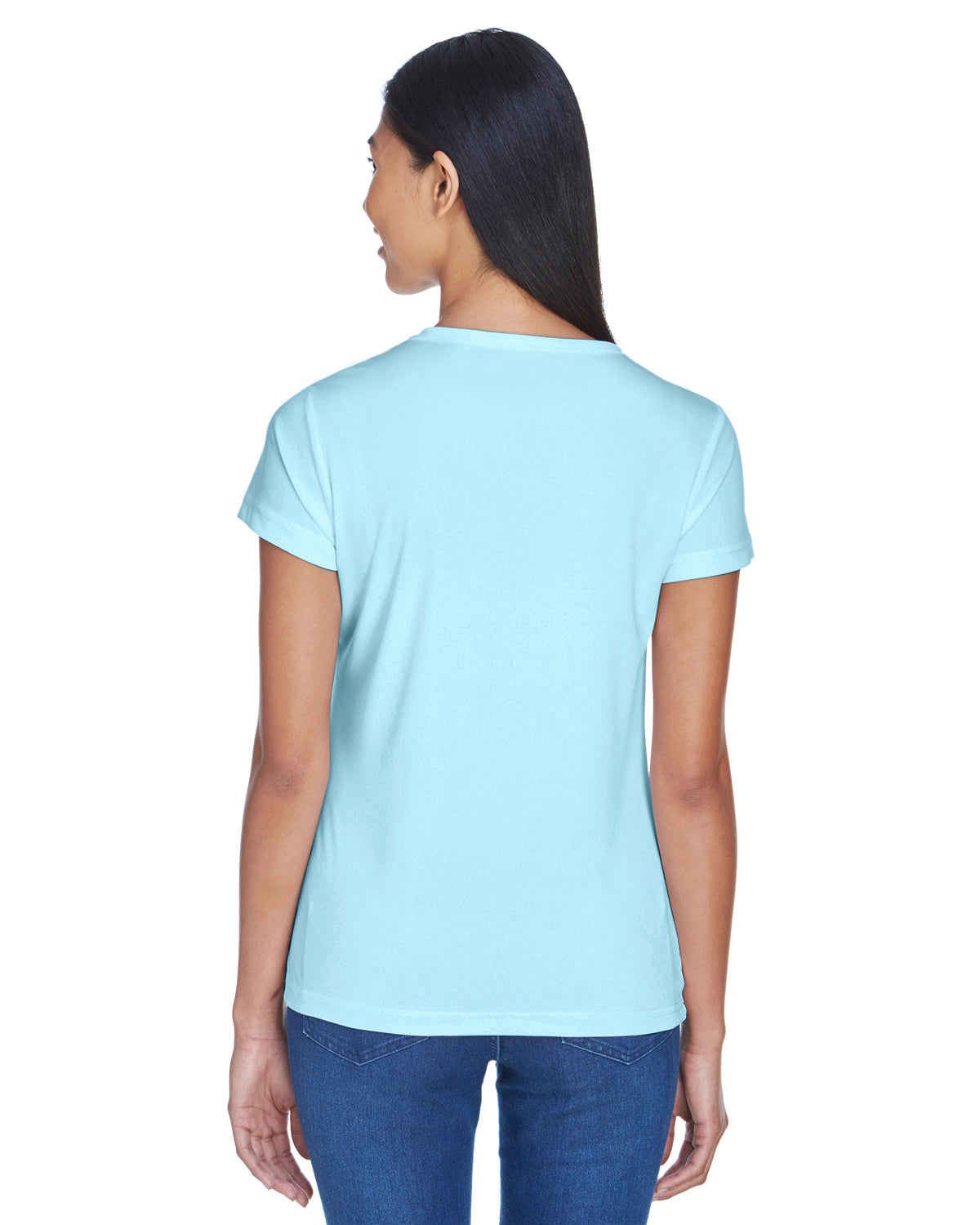 Women's Cool & Dry Sport Performance Interlock T-Shirt - Ice Blue