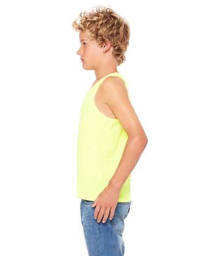 Youth Jersey Tank - Neon Yellow
